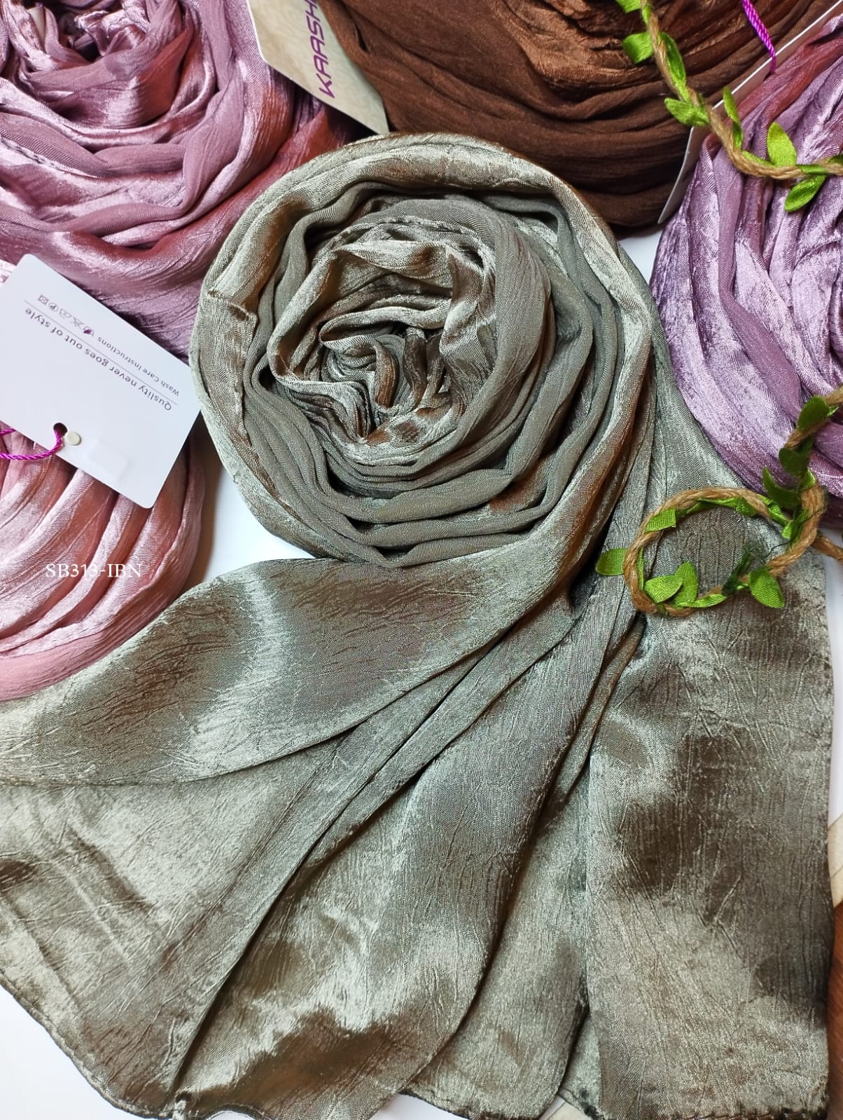 MARBLE SATIN HIJABS - Image 7