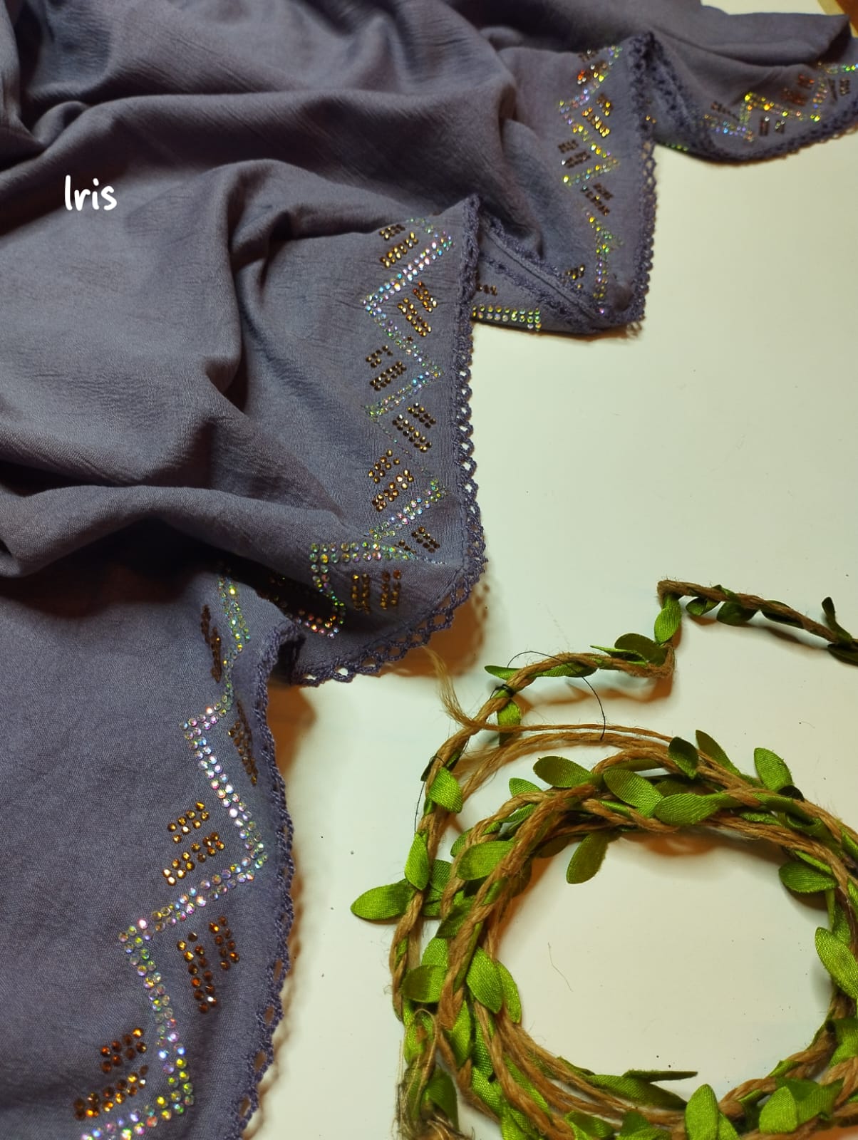 COTTON CROCHET STONES HIJABS