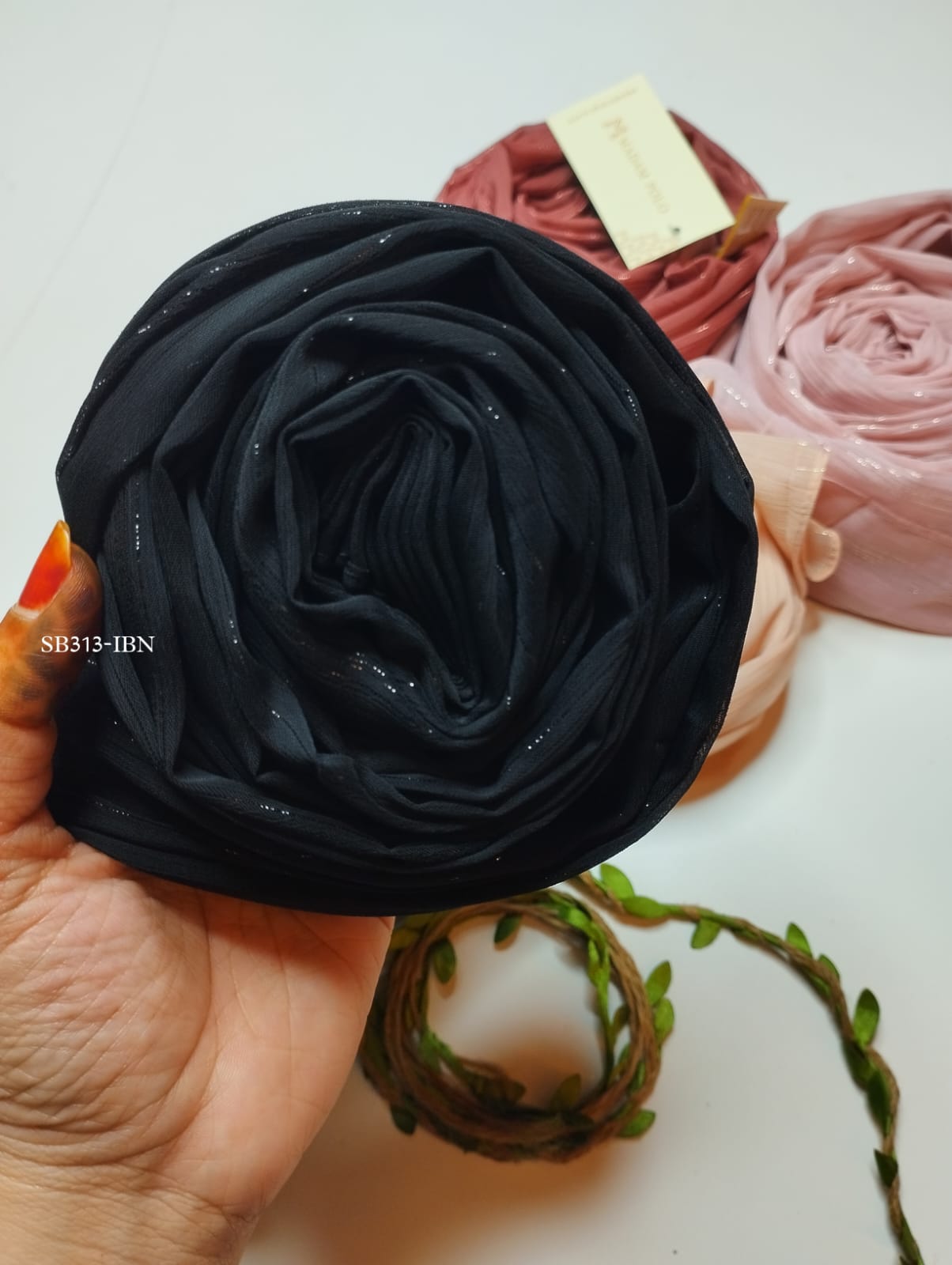 SHIMMER ZARI LINES HIJABS - Image 6