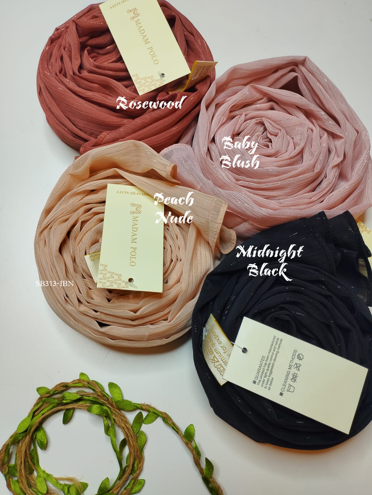 SHIMMER ZARI LINES HIJABS - Image 2