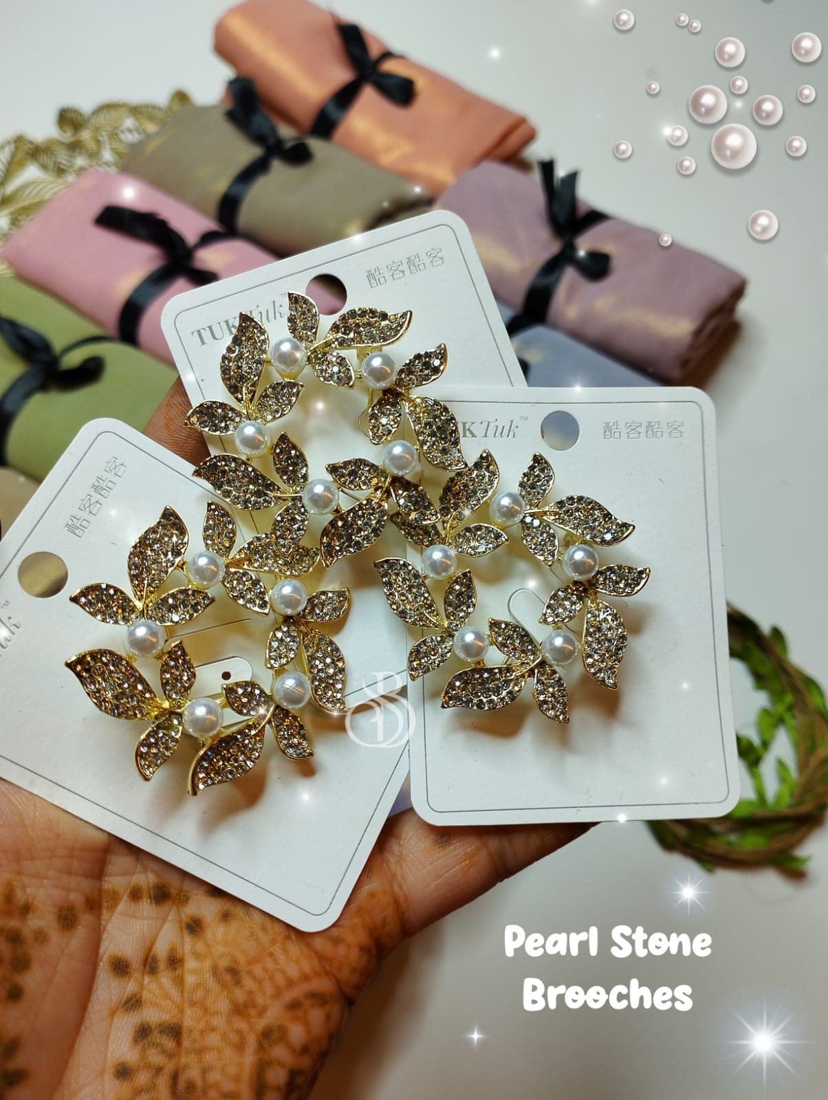 PEARL STONE BROOCHES - Image 2