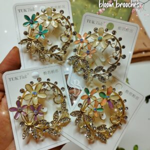 VINTAGE BROOCHES ( Round floral- 01)