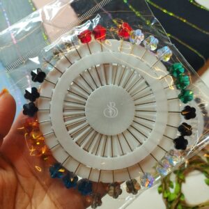 CRYSTAL MULTI HIJAB PIN WHEELS