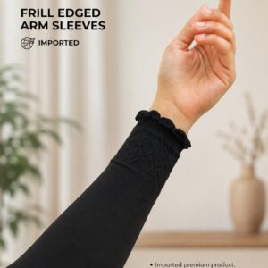 ZERA IMPORTED FRILL ARM SLEEVES