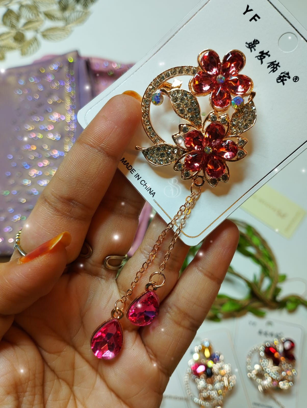 HANGING BROOCHES(FLORAL TYPE) - Image 3
