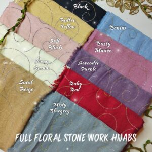 SUSU COTTON HIJABS(FLORAL STONE)