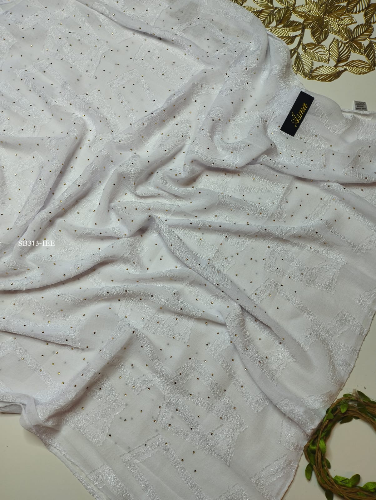 ASMA CHIFFONS GOLD STUD HIJABS - Image 4