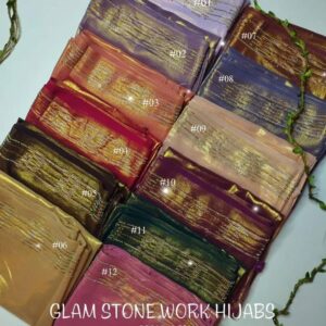 STONE WORK GLAM HIJABS