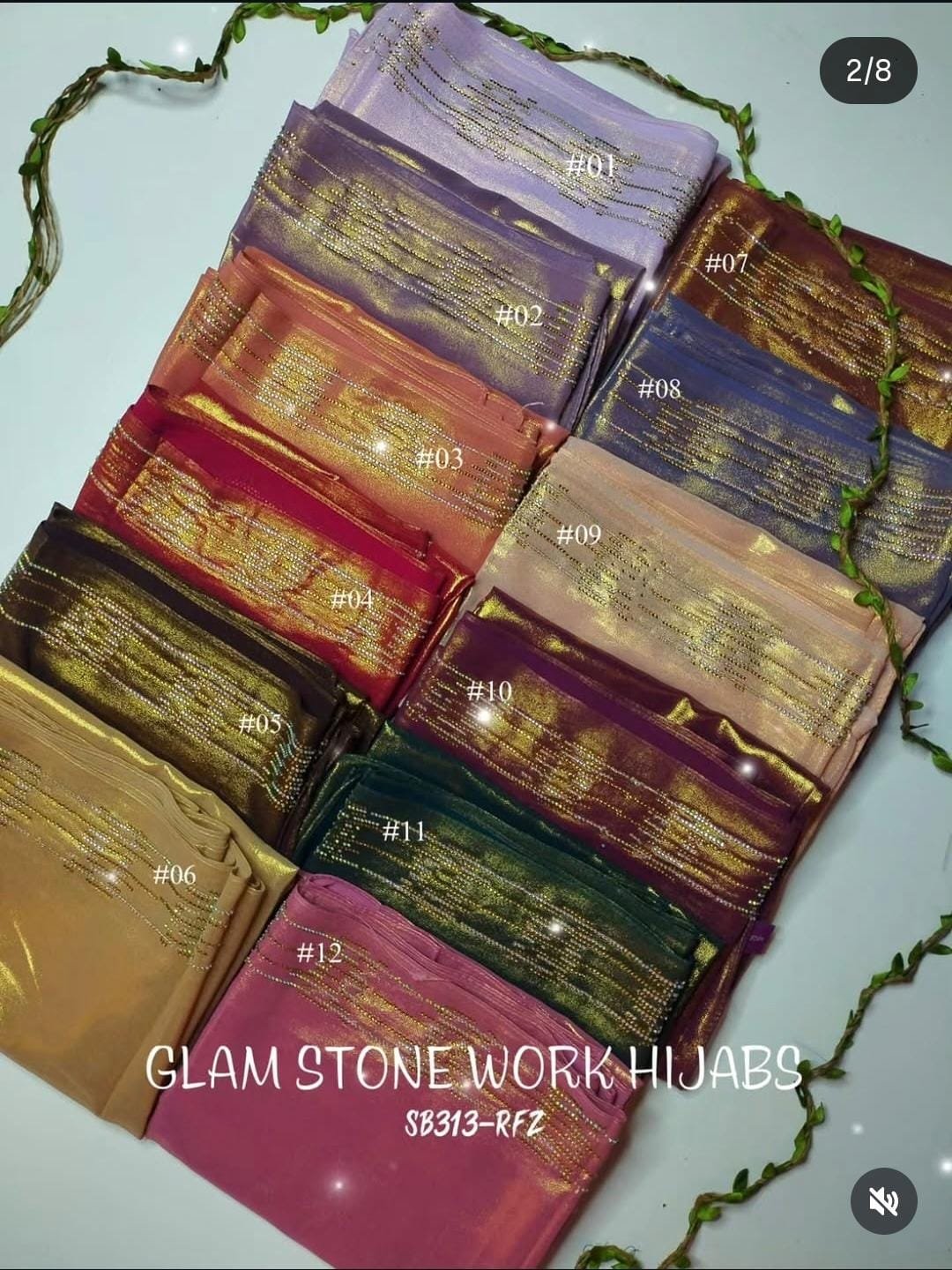 STONE WORK GLAM HIJABS