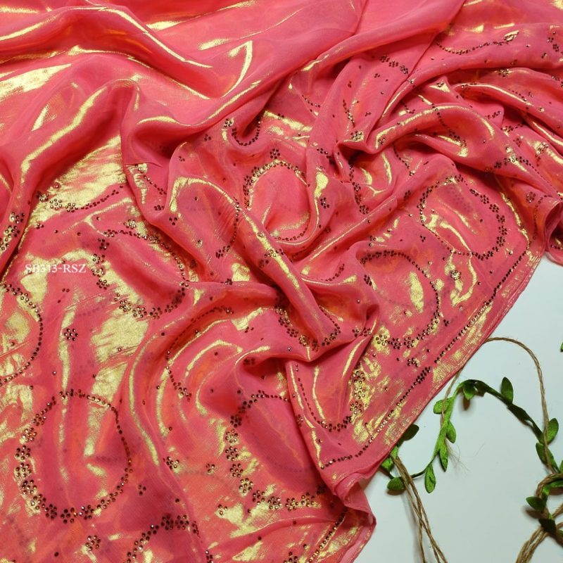 Glam chiffon salmon