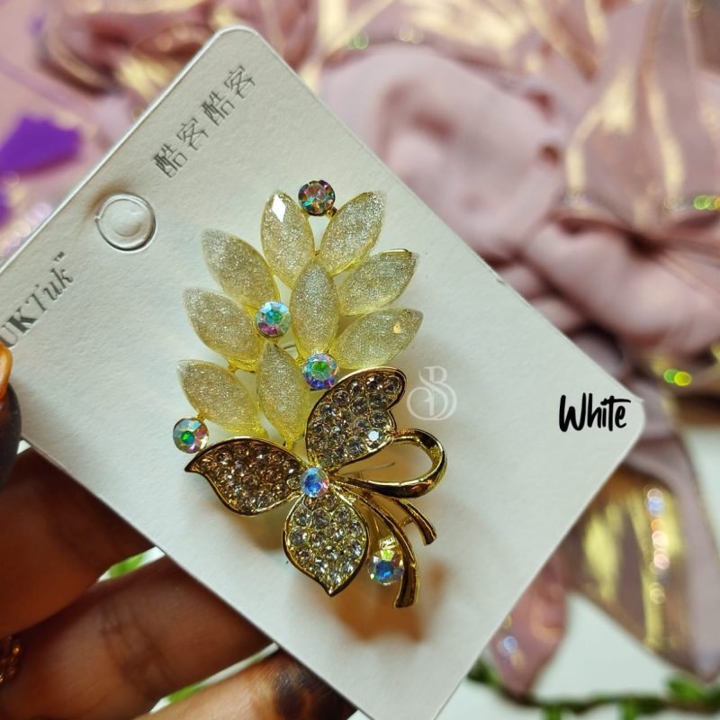 Luxe floral brooches