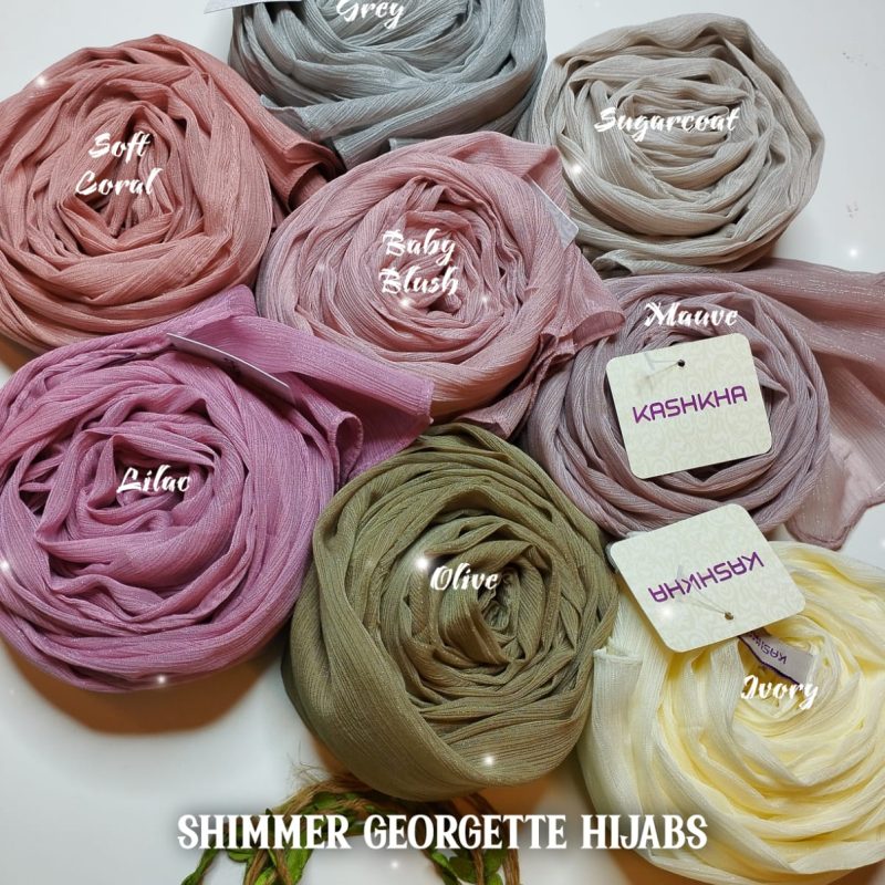 Shimmer georgette hijabs